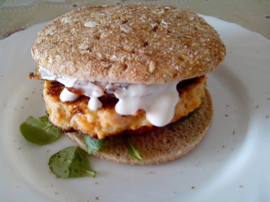 Imagen de la hamburguesa montada