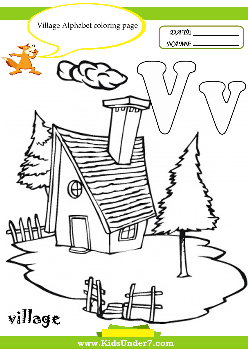 v coloring pages for kids - photo #20