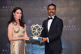 Best Serviced Apartments title goes to Dunes Hotel Apartment Dubai 1 Travel & Tourism News – Global, Trusted, Independent haute grandeur trophy receiving | eTurboNews | eTN