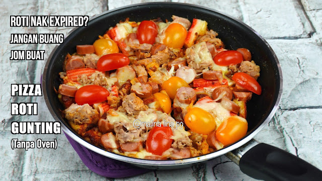 pizza homemade, pizza roti,pizza roti gunting,roti pizza,cara buat pizza roti,resepi pizza simple,pizza tanpa oven,pizza tanpa uli,cara buat pizza paling senang,roti nak expired nak buat apa,