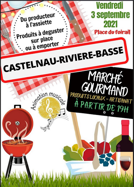 1er marché gourmand de Castelnau-Rivière-Basse