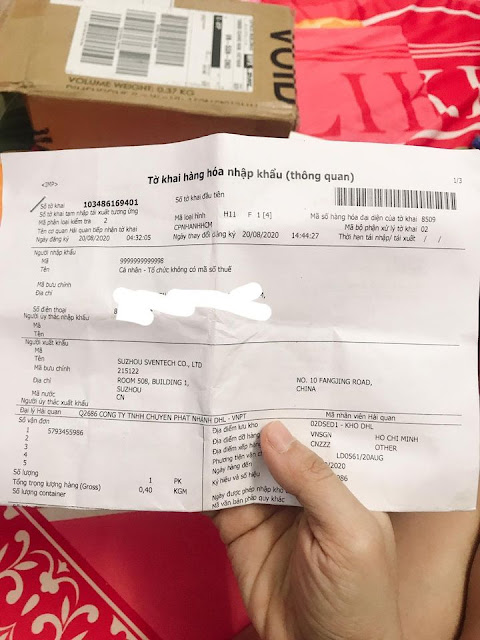 to khai hang hoa nhap khau may rua mat foreo