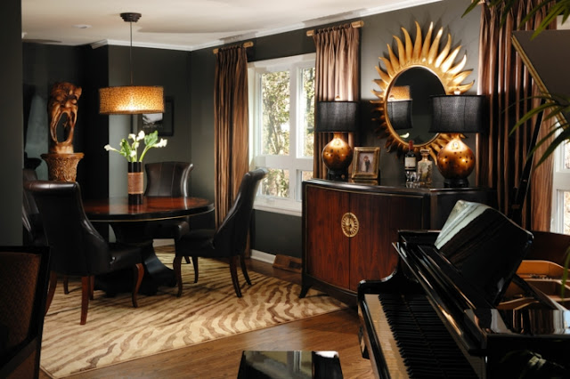 Wall color Black - 56 examples of successful interior design - Diy Fun ...