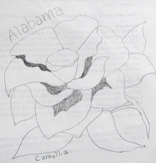appliqued state flower pattern alabama