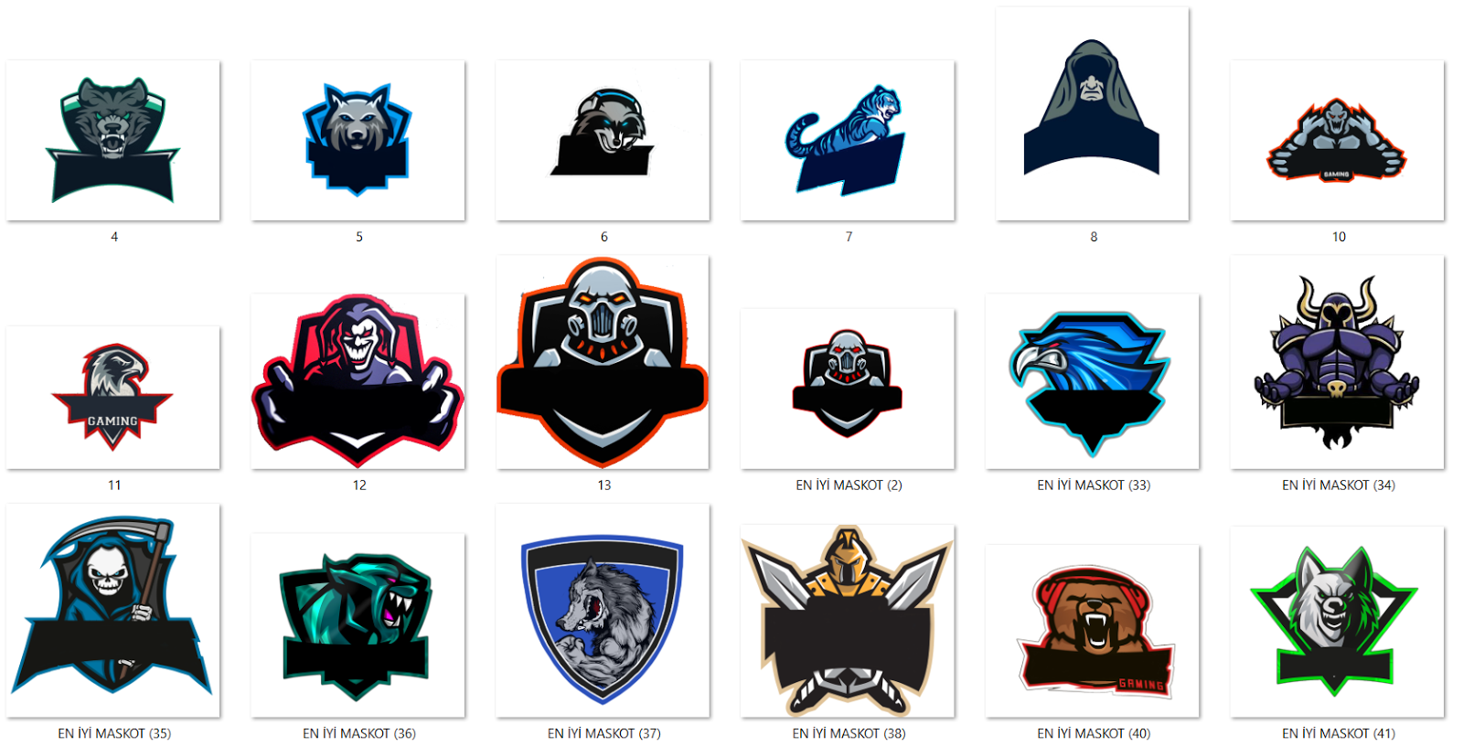 Maskot Logo Pack - GoldLife Gaming