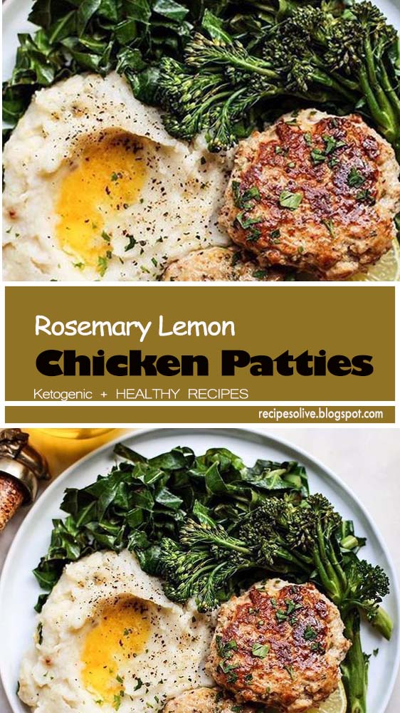 Rosemary Lemon Chicken Patties Recipes Olive