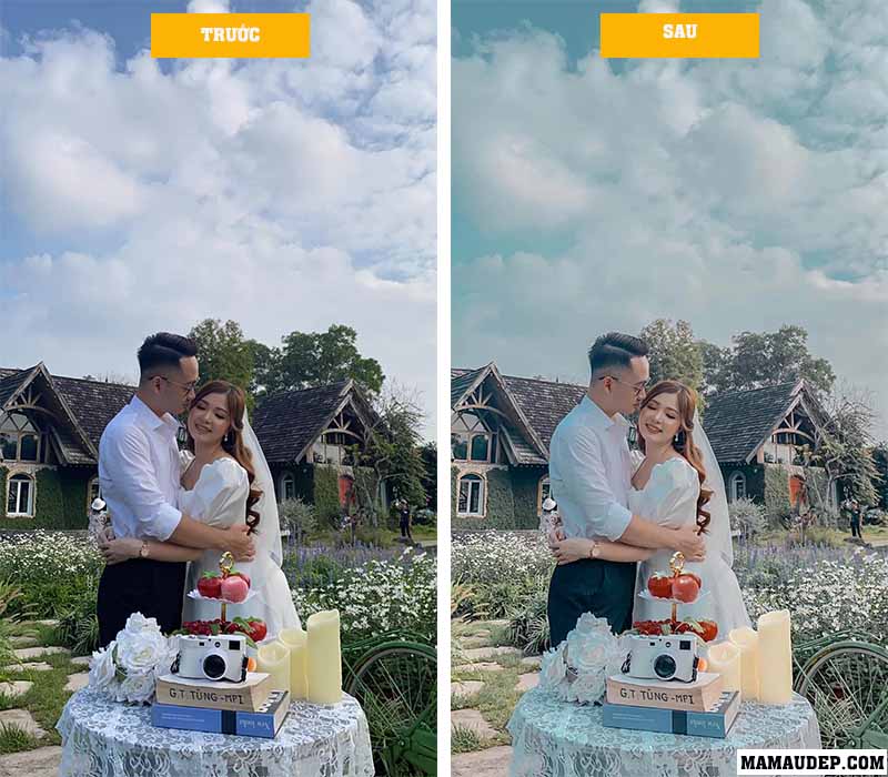 Tải Preset Lightroom tone xanh nhạt pastel