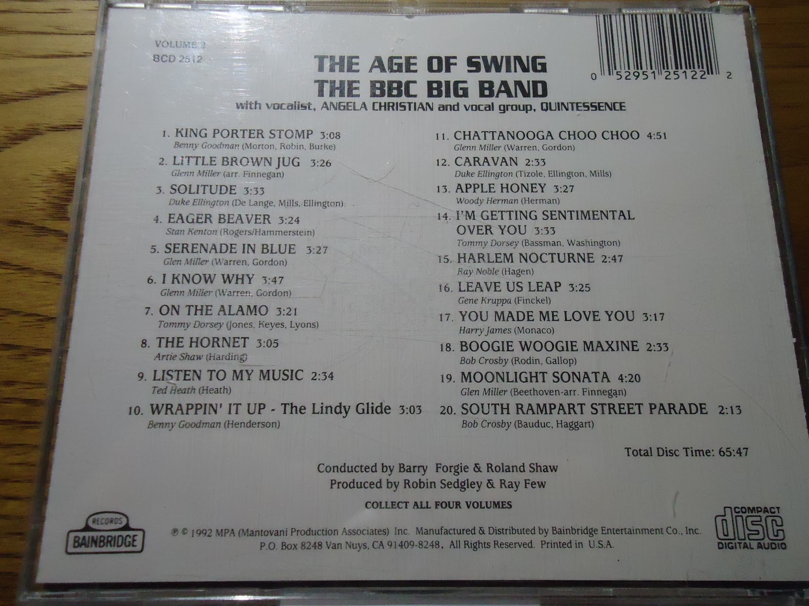 【ディズニーのCD】TDRボン・ヴォヤージュBGM BBC BIG BANDの「The Age of Swing 2」を買ってみた！|ぼくの