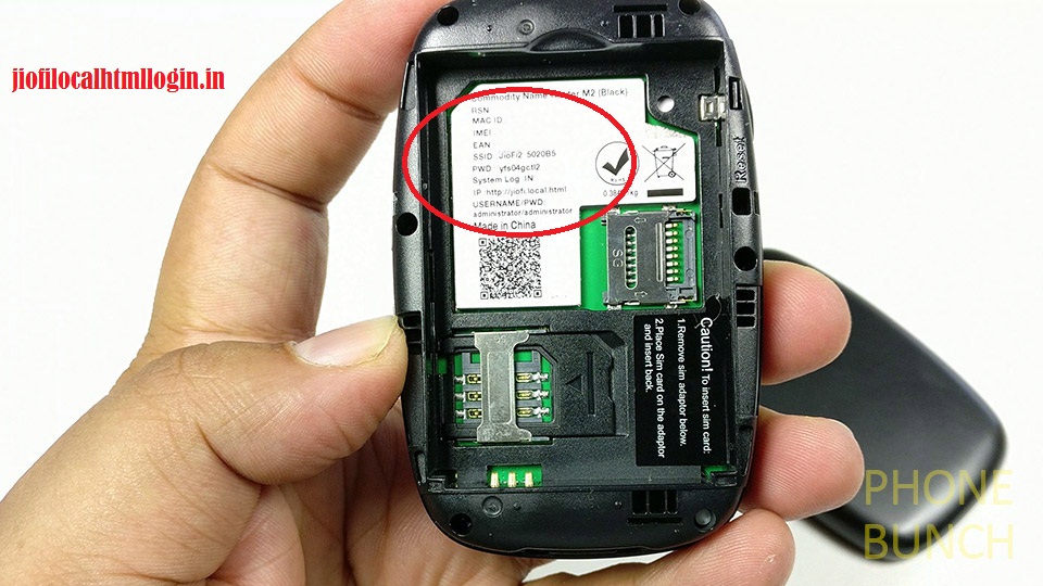 jiodongle.local.html (Jio Dongle Admin Login Page)