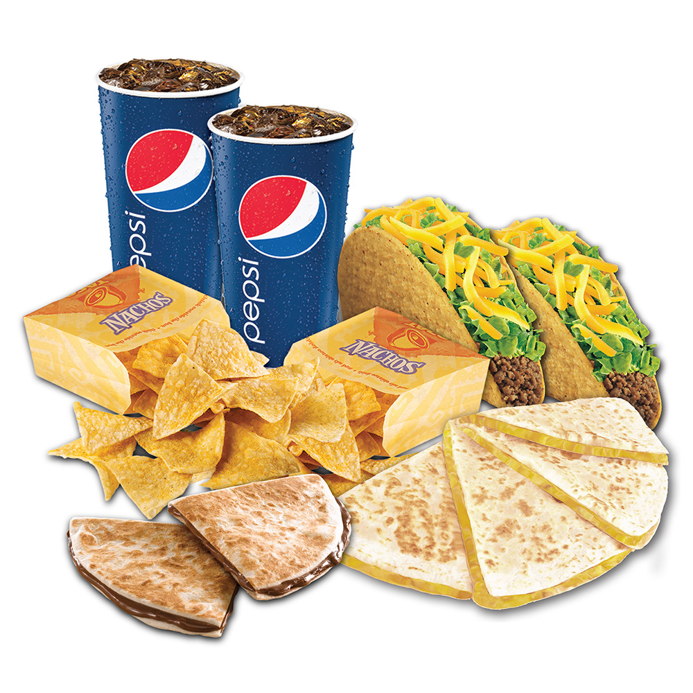 Lemon GreenTea "It’s A Date! Meal for 2" at Taco Bell