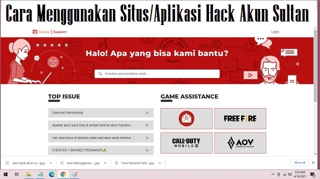 Aplikasi Hack Akun Sultan