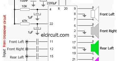 Making Surround Amplifier TDA7386 4 Channel - Electronic Circuit