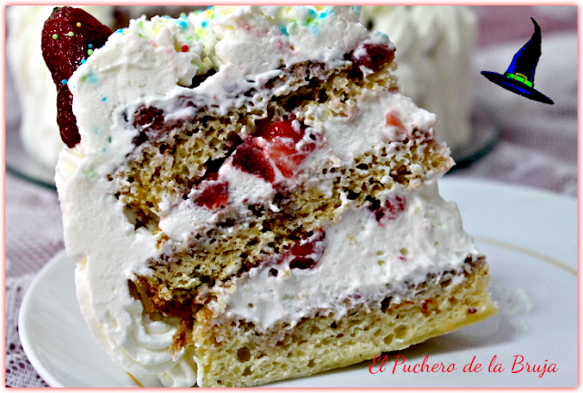 Tarta De Nata Y Fresas
