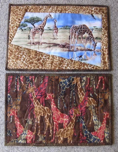 Giraffe placemats