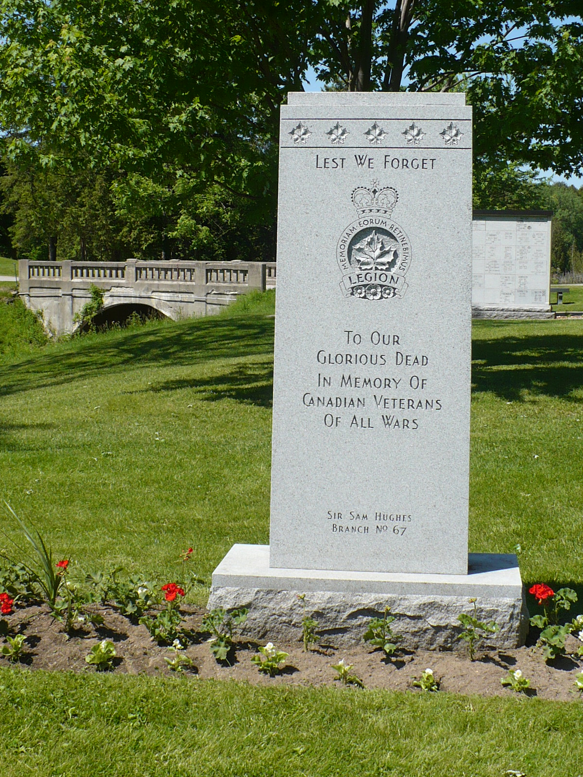Ontario War Memorials Lindsay St. Mary's Cemetery