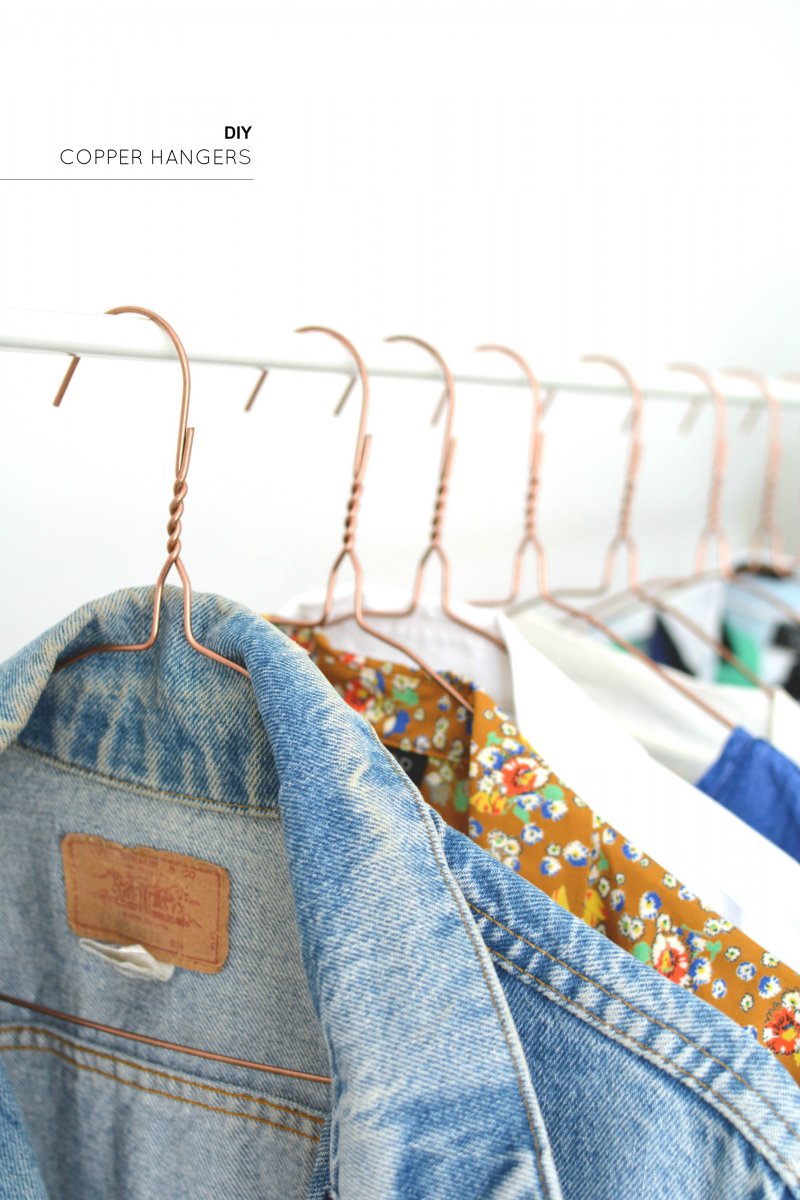 DIY copper coat hangers — Caroline Burke Burkatron
