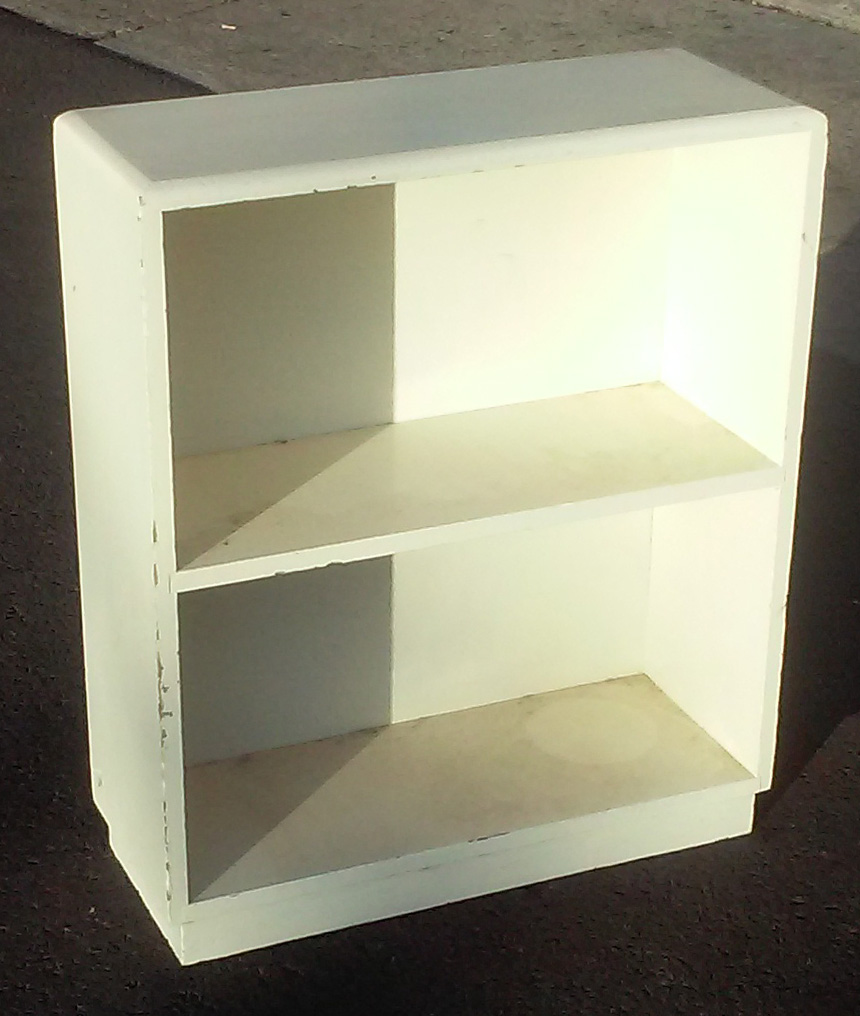 UHURU FURNITURE & COLLECTIBLES SOLD Small White Wood Shelf 30