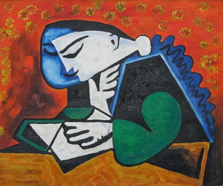 Pablo Picasso - Woman Reading, 1953