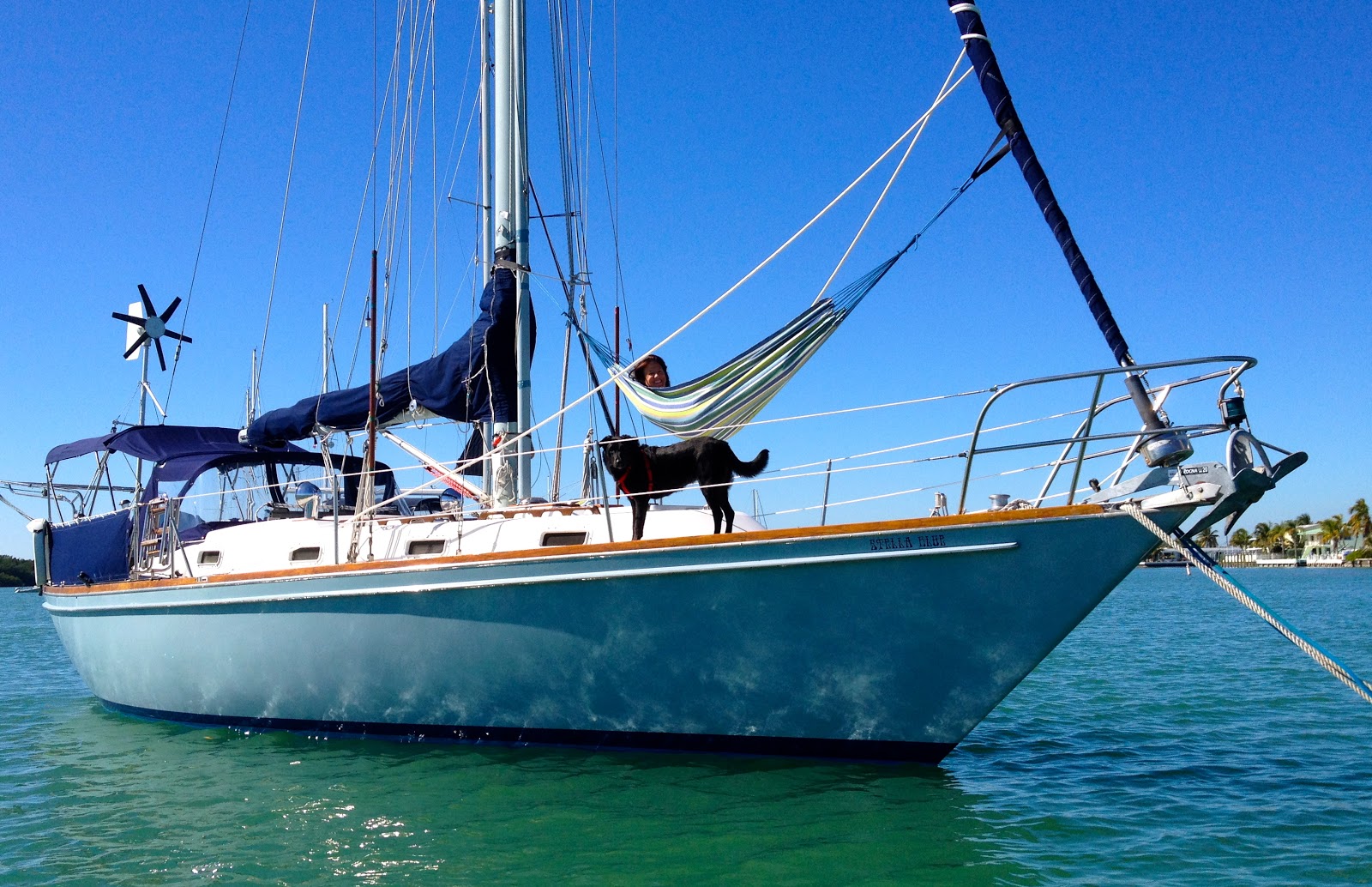 S V Stella Blue Every Boat Needs A Good Hammock 