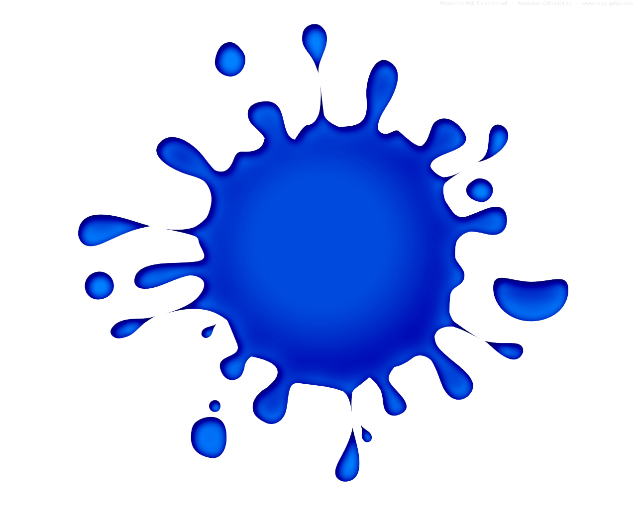 Mancha de tinta Azul png