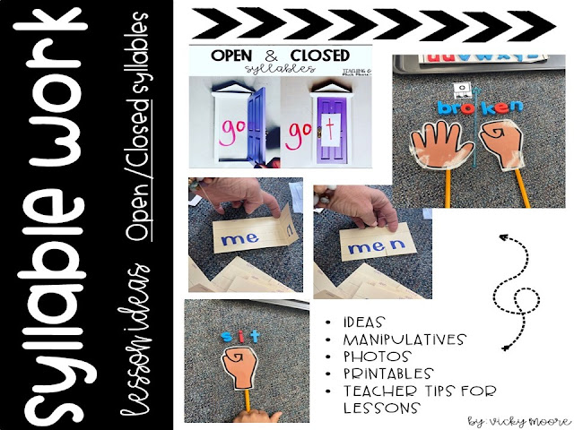 open and closed syllable lesson ideas