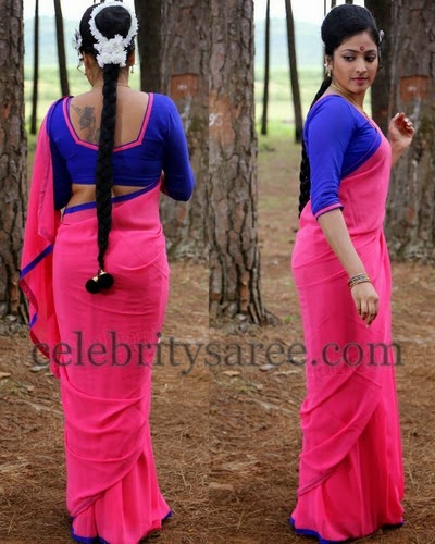 Haripriya Pink Sari Designer Blouse - Saree Blouse Patterns