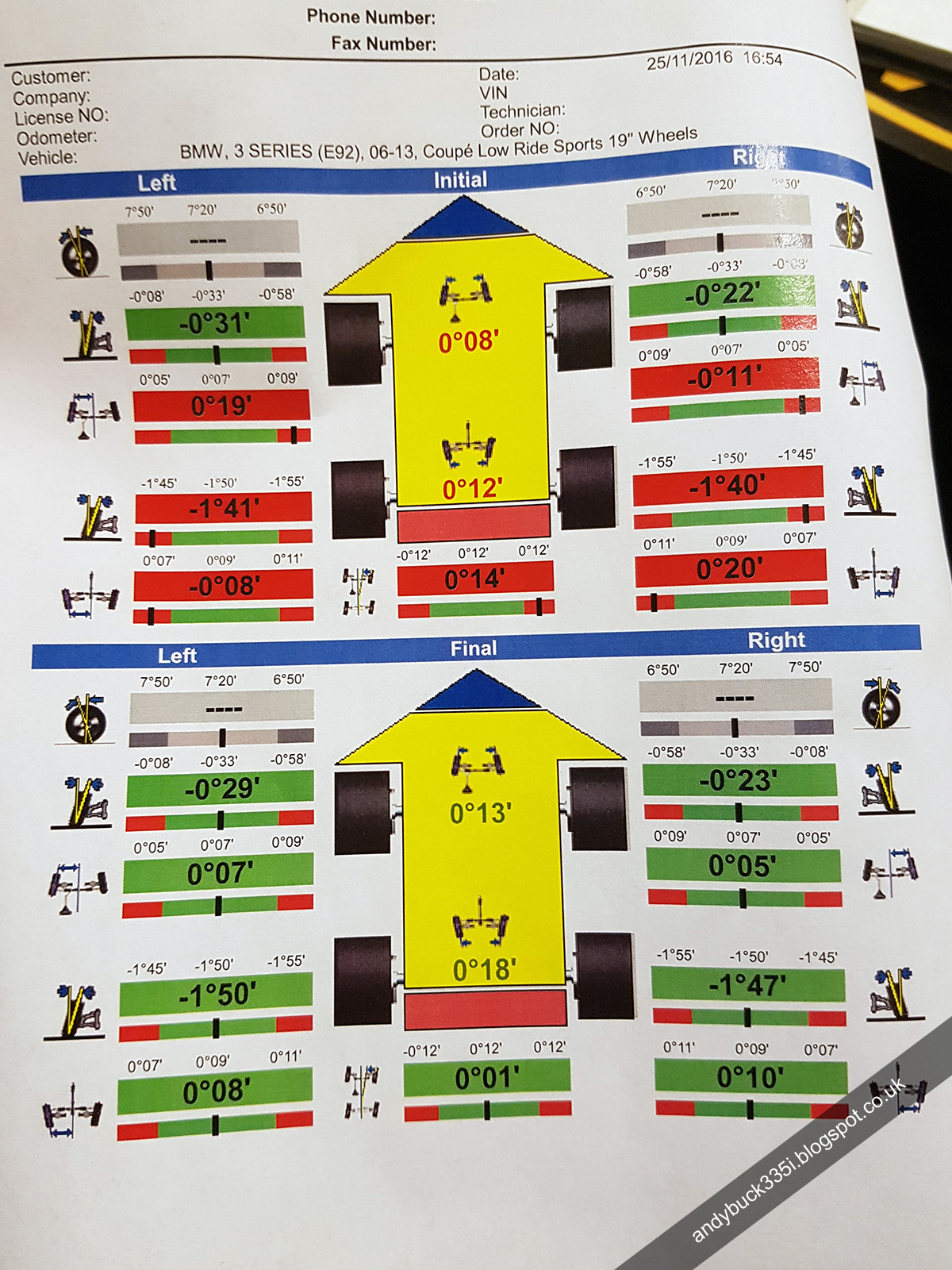 New Goodyear Tyres and Four Wheel Alignment BMW E92 335i Build Blog