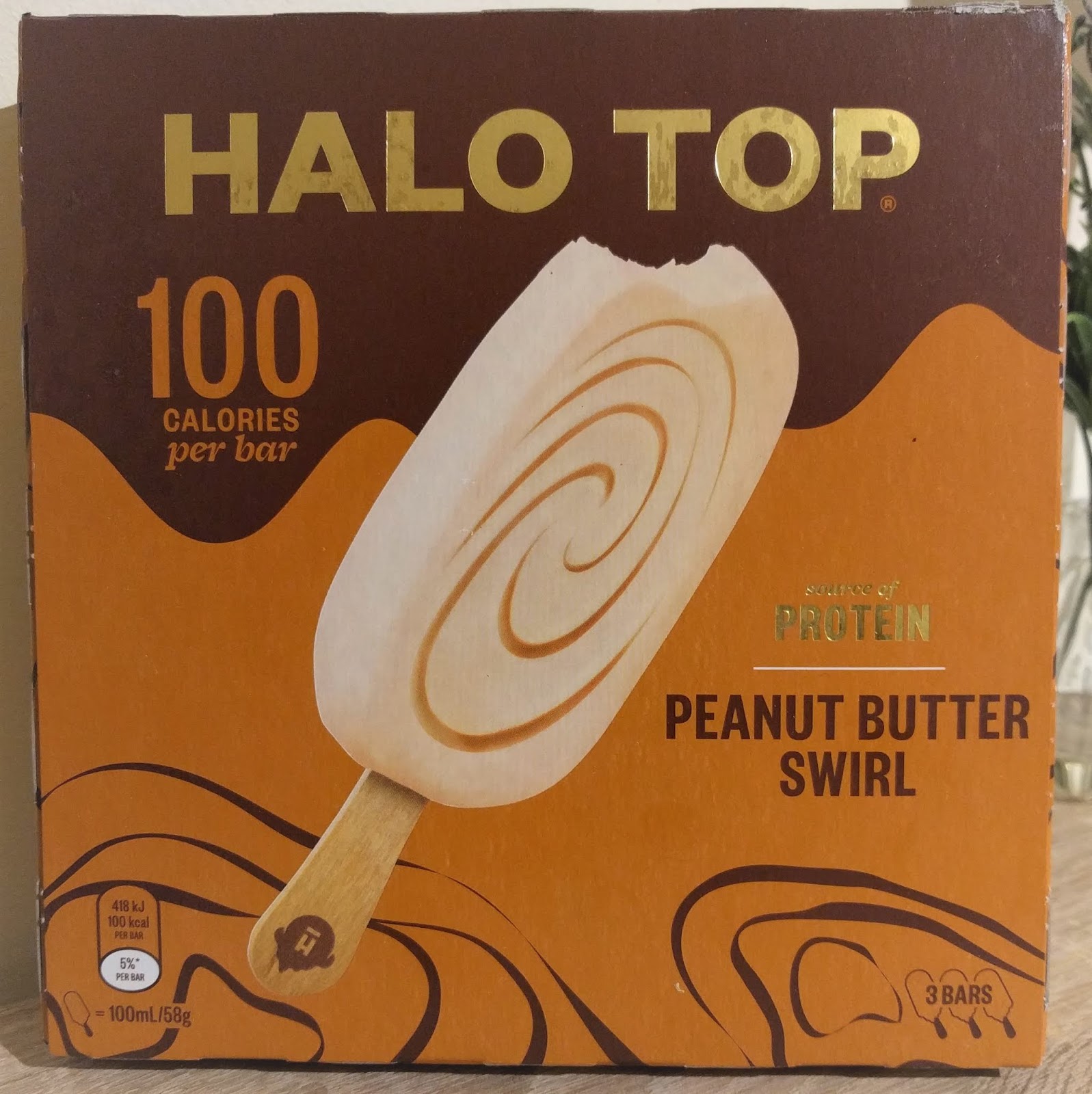 Halo Top Peanut Butter Ice Cream Sticks