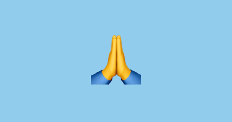 Arti Emoji Tangan  Menyatu Ini Artinya Berdoa Minta Maaf 