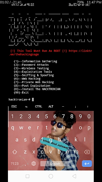 Hacktronian All in one tool for termux and kali linux