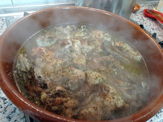 Pollo guisado a la cerveza