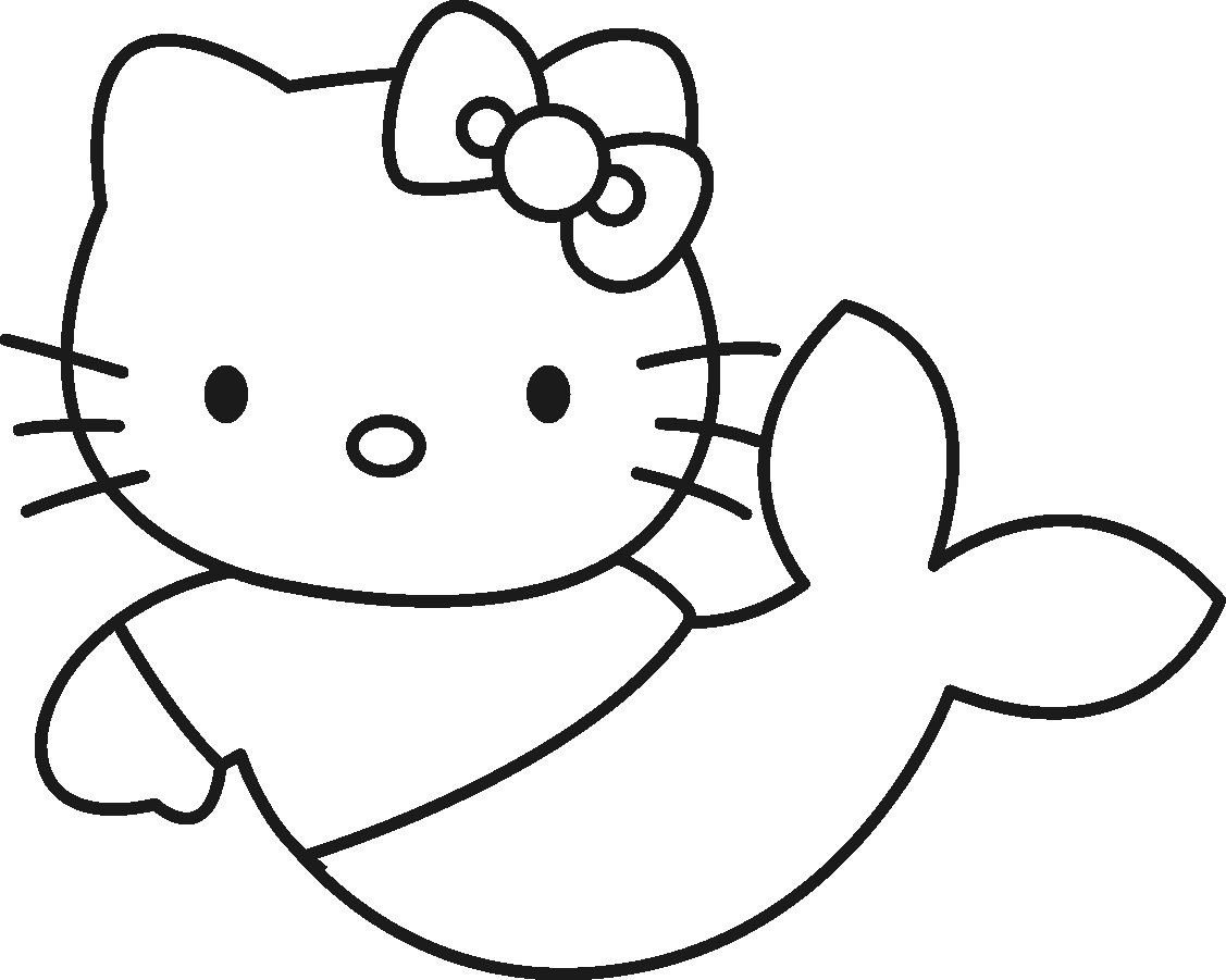 images of hello kitty coloring pages - photo #24