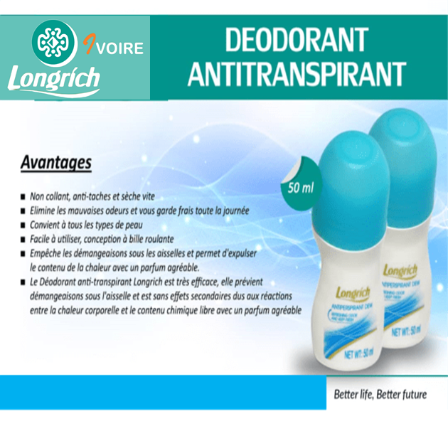 Déodorant Anti transpirant Longrich Longrich Ivoire