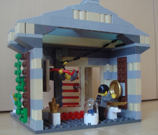 LEGO diorama: ポリスバンのドロボウ追跡