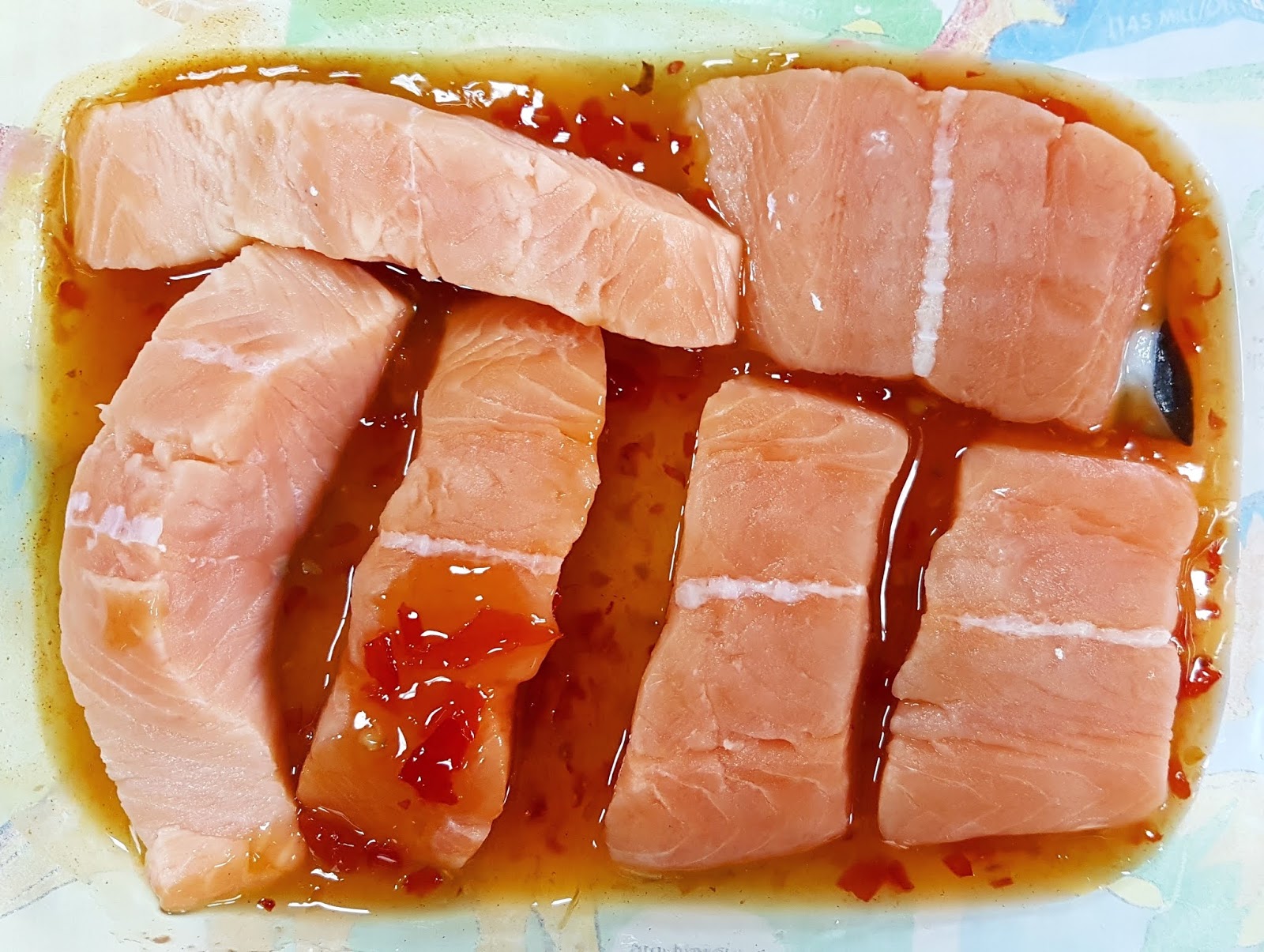 Maryam's Culinary Wonders 1442. {Air Fryer} Sweet Chili Salmon