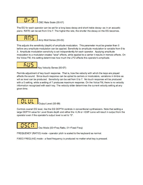 MATRIXSYNTH: Korg Volca FM Programming Guide
