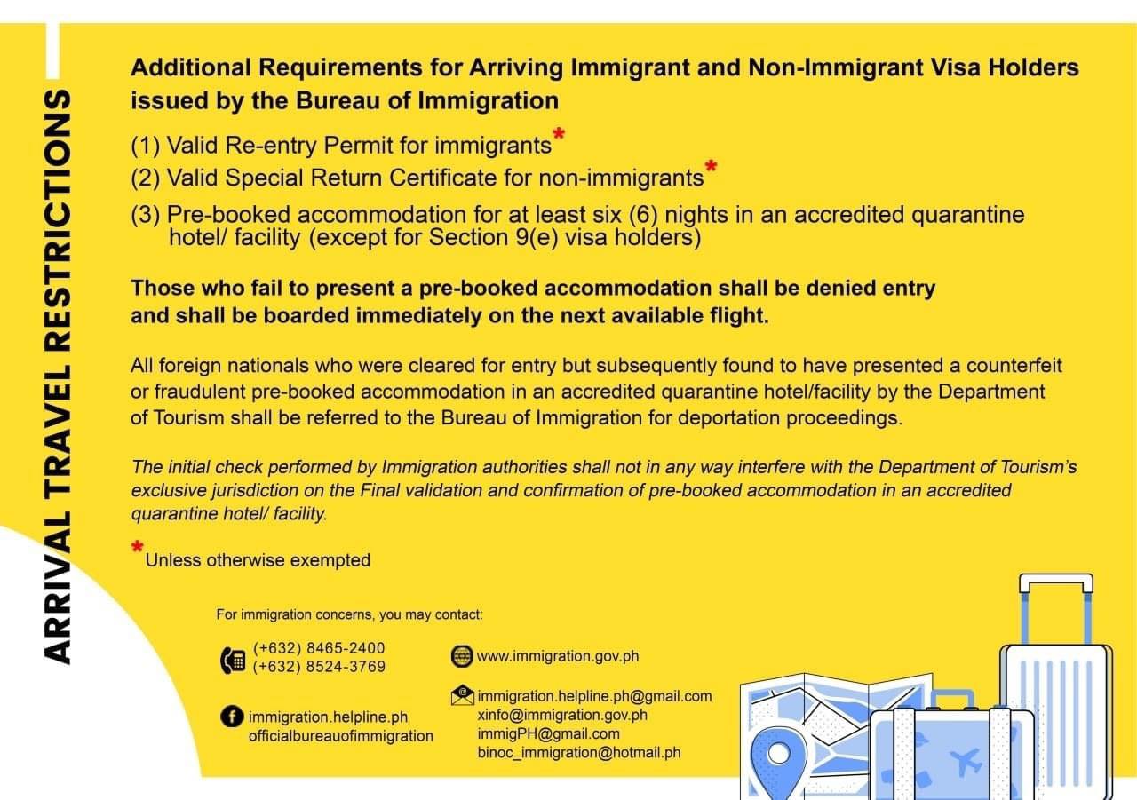 philippine immigration travel requirements