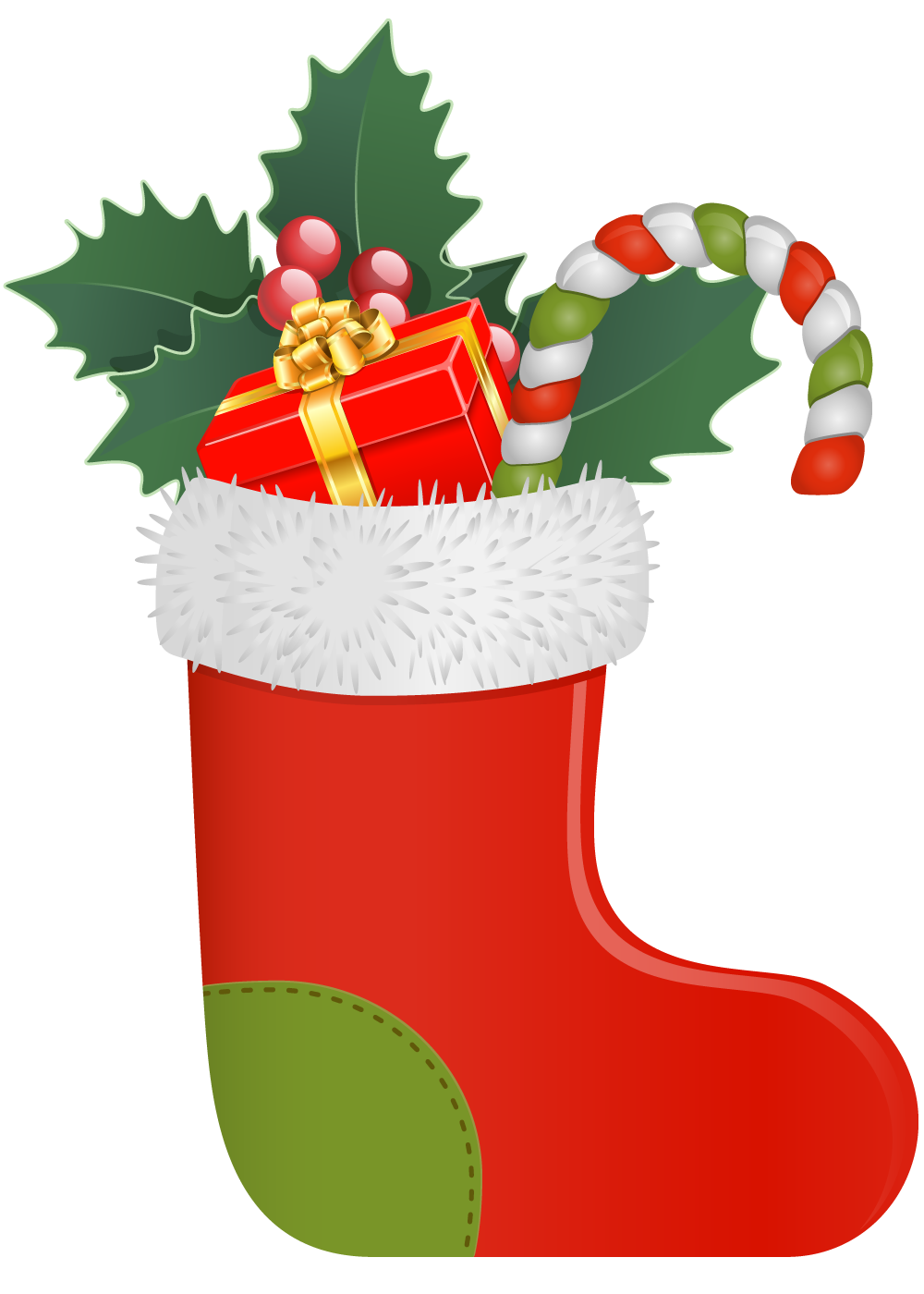Cosas en PNG Bota navideña
