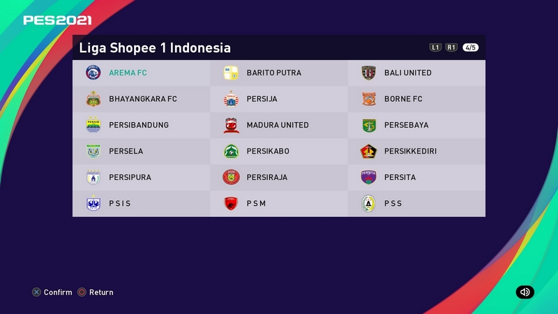 Pes 2021 Ps4 Option File Liga 1 Shopee Indonesia Soccerfandom Com Free Pes Patch And Fifa Updates