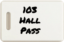 Hall Pass (and Restroom Pass) Form