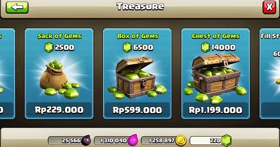 Cara Membeli Gems CoC dengan Pulsa Indosat