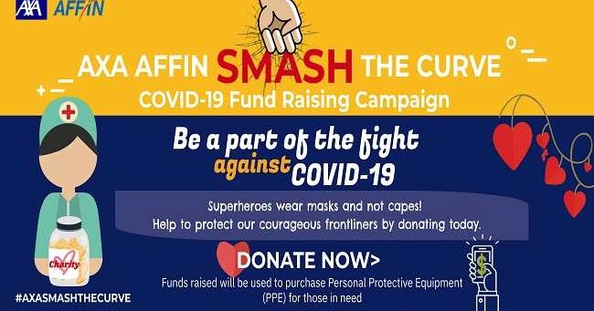 AXA AFFIN LIFE INSURANCE LANCAR TABUNG SUMBANGAN COVID19