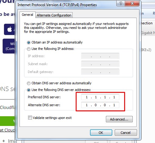 Cara Setting Koneksi Windows Agar Bisa Buka Website yang diblokir Cara Setting Koneksi Windows Agar Bisa Buka Website yang diblokir