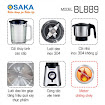 Máy xay sinh tố Osaka BL889 - Bộ đa năng - Thiết kế mạnh mẽ, vận hành êm ái