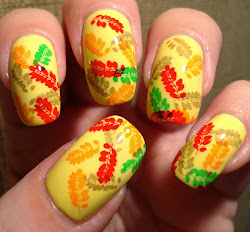 nail leaves autumn leave manicure nailpolish miss