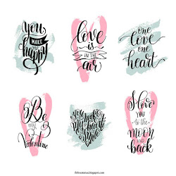 quotes short calligraphy quote funny true valentines handwritten romantic valentine letters caligraphy ending because happy does modern him