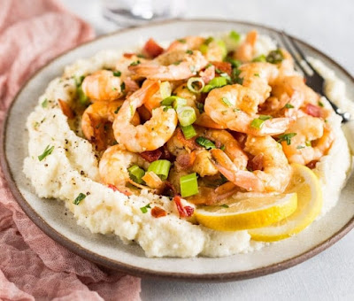 Low Carb Keto Shrimp and Grits - quick weight loss
