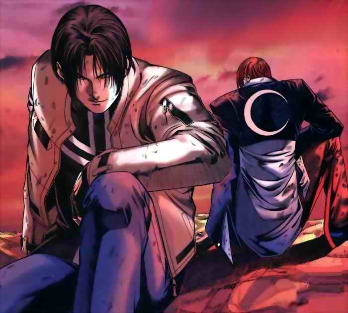 Kyo Kusanagi and Iori Yagami : Silent Moment~ - psychoneuron