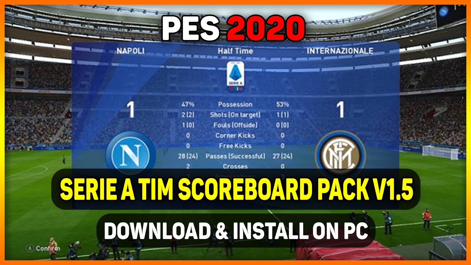 PES 2020 Serie A TIM Scoreboard Pack V1.5