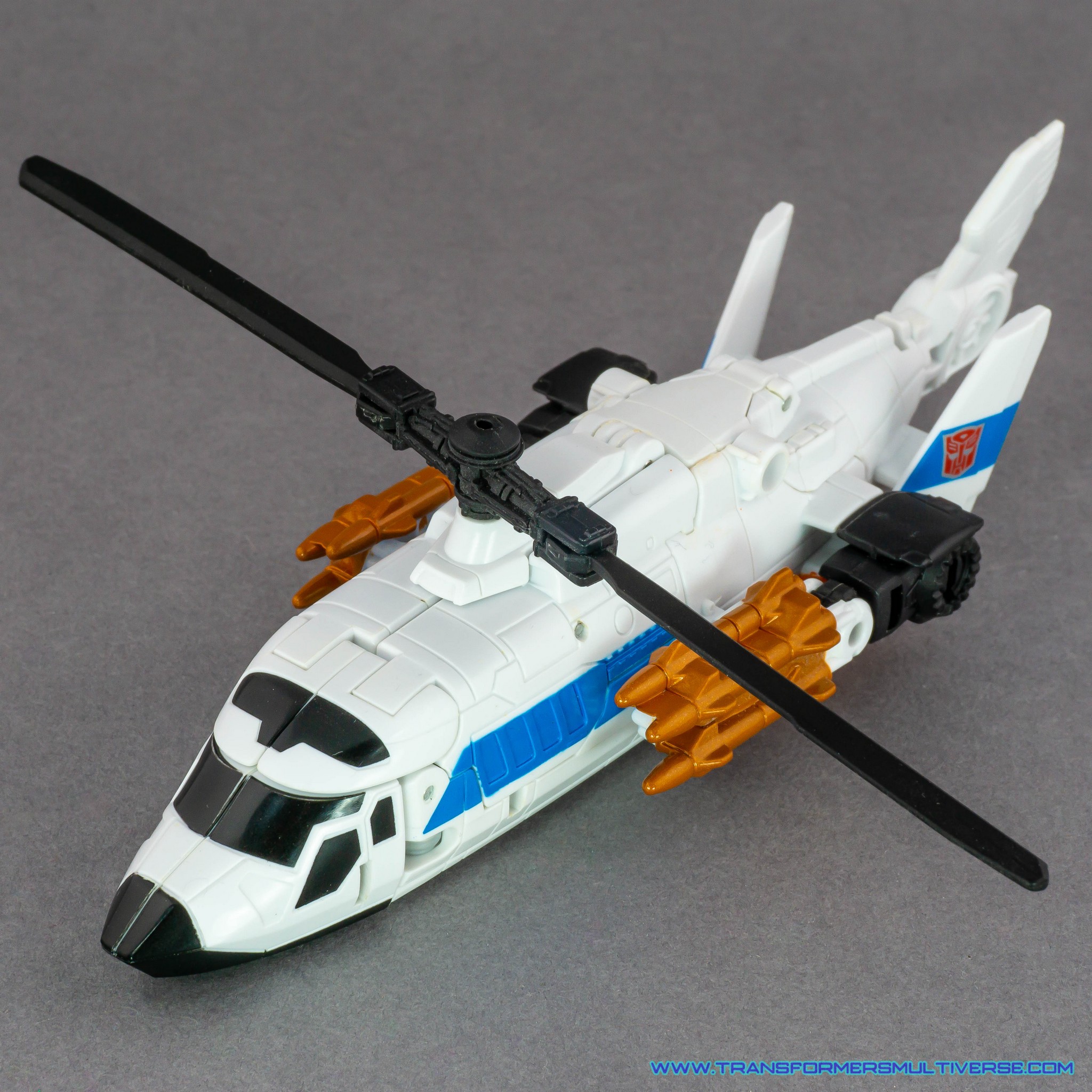 Transformers Combiner Wars Alpha Bravo Helicopter mode, alternate angle